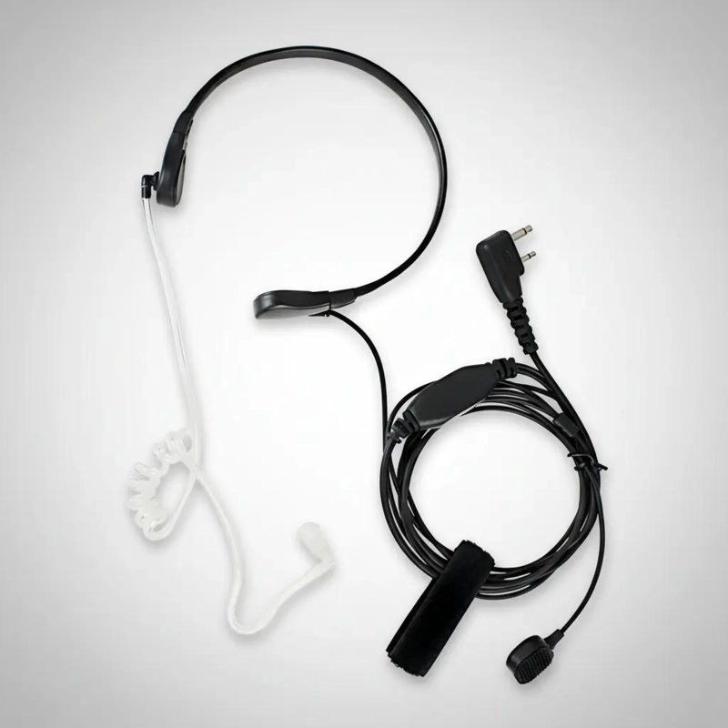 GENÉRICO AURICULARES CON MICROFONO DE GARGANTA Y BOTON PTT