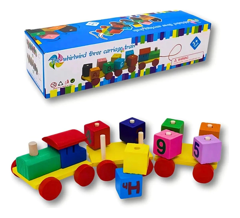 PIEZA DIDACTICA DE MADERA PARA MONTAR Y APRENDER - 3