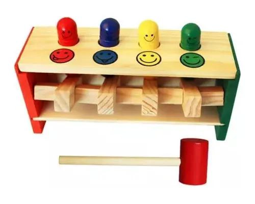 MARTILLO SALTARIN DE MADERA PARA NIÑOS - 2