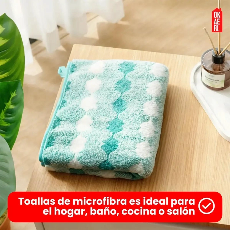PACK 6 TOALLAS DE MANO MICROFIBRA 35X75 CM - 4