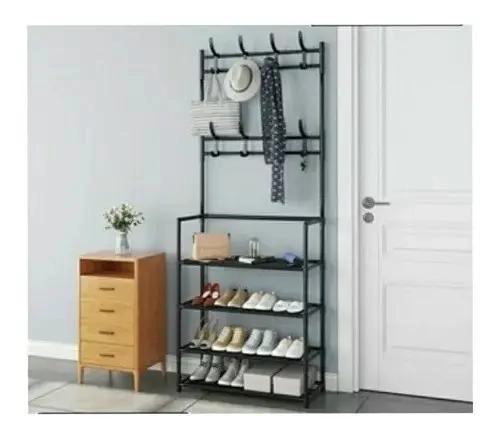 ESTANTE ORGANIZADOR DE ZAPATOS Y PERCHERO MODERNO - 1
