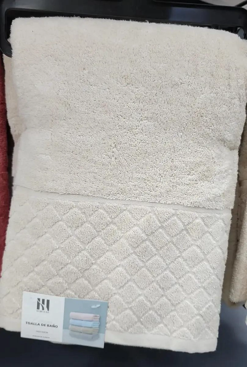 TOALLA DE BAÑO GRANDE 100X140 CM 100% ALGODON - 1