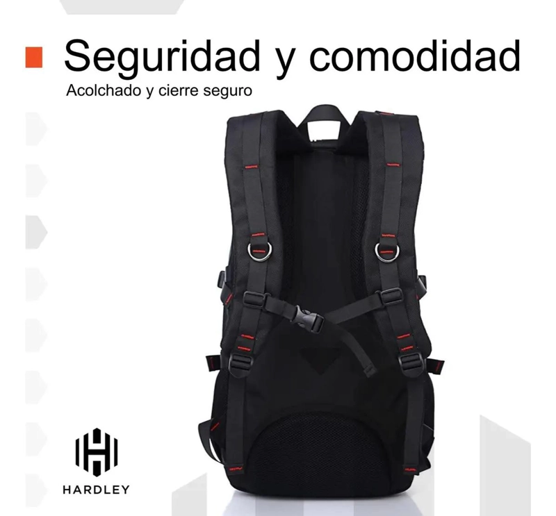 MOCHILA IMPERMEABLE PARA NOTEBOOK EN NYLON RESISTENTE - 4