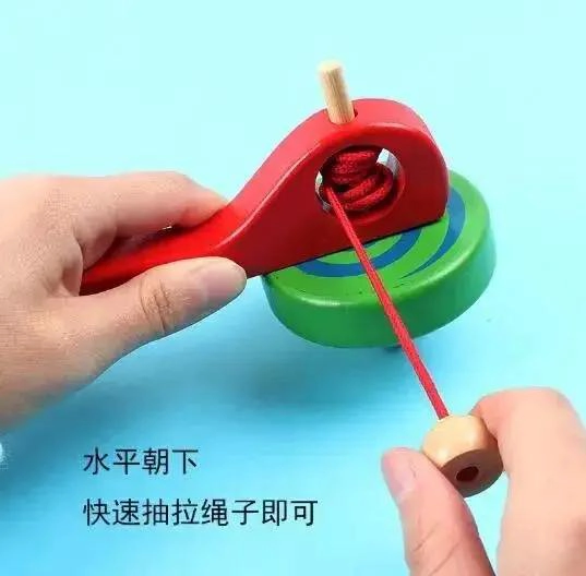 SET DE 12 TROMPOS DE MADERA PARA NIÑOS - 2