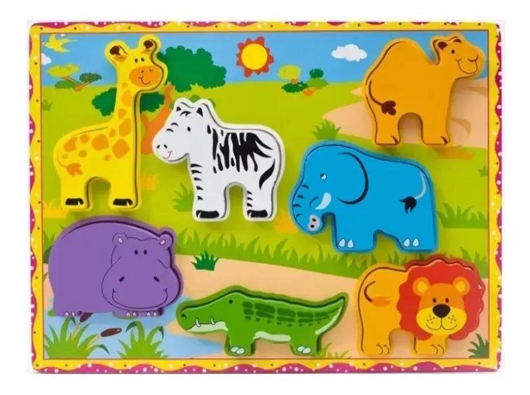 PUZZLE DE MADERA DIDACTICO PACK 3 PIEZAS - 2