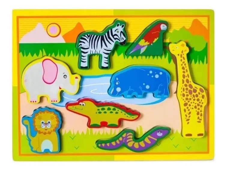 PUZZLE DE MADERA DIDACTICO PACK 3 PIEZAS - 4