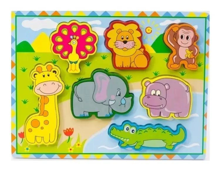 PUZZLE DE MADERA DIDACTICO PACK 3 PIEZAS - 5