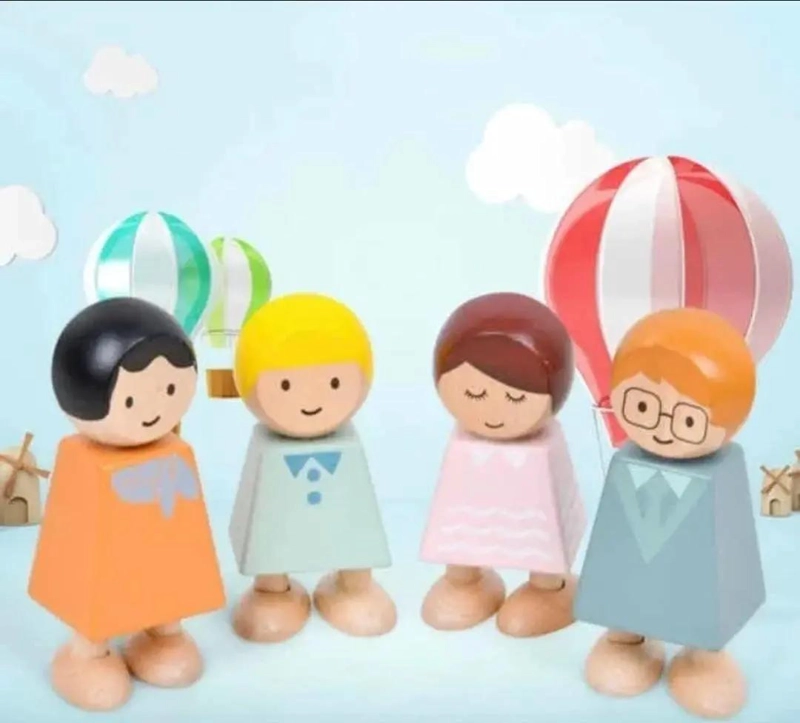 SET DE JUGUETES DE MADERA PARA FAMILIA - 3