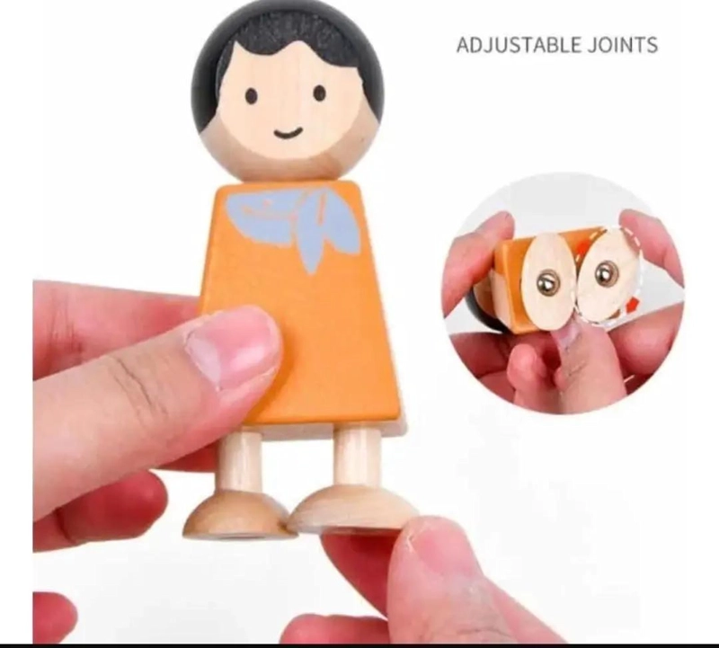 SET DE JUGUETES DE MADERA PARA FAMILIA - 5
