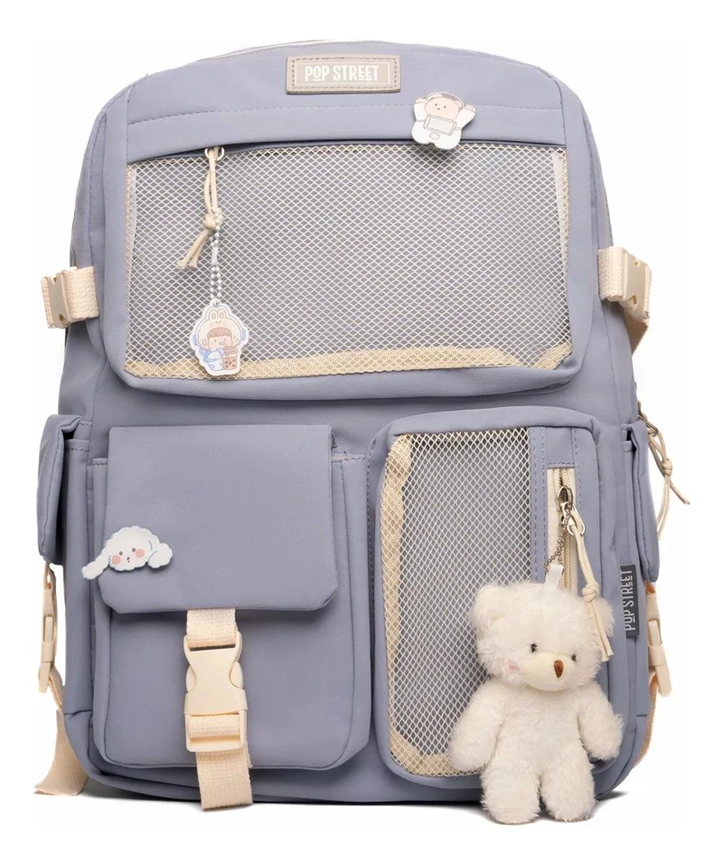 MOCHILA URBANA AZUL ACERO PARA NOTEBOOK 15' - 1