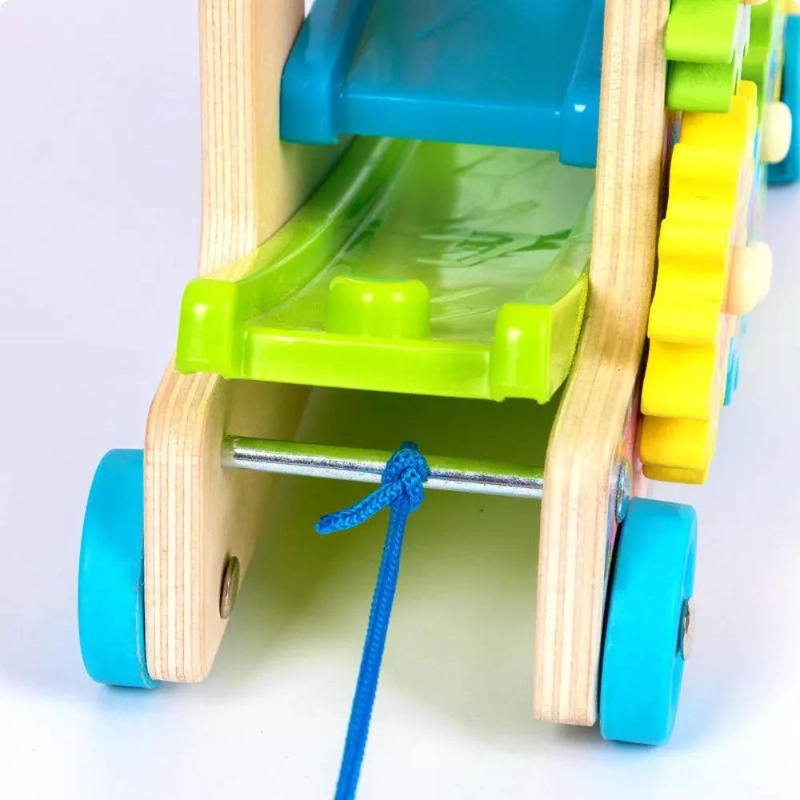 PISTA DE ARRASTRE CON AUTOS EDUCATIVA MONTESSORI - 2