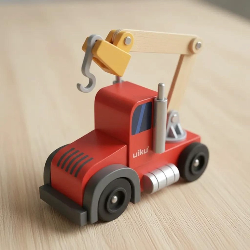 SET DE CAMIONES DE MADERA PARA NIÑOS - 4