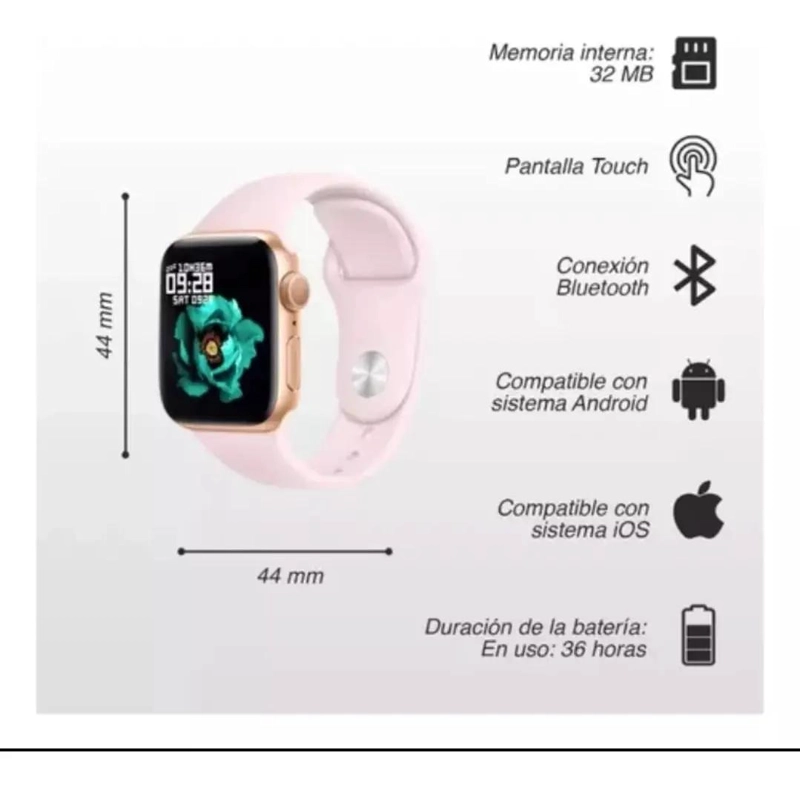 SMARTWATCH T55 PRO MAX CON AUDIFONOS Y 2 CORREAS - 5
