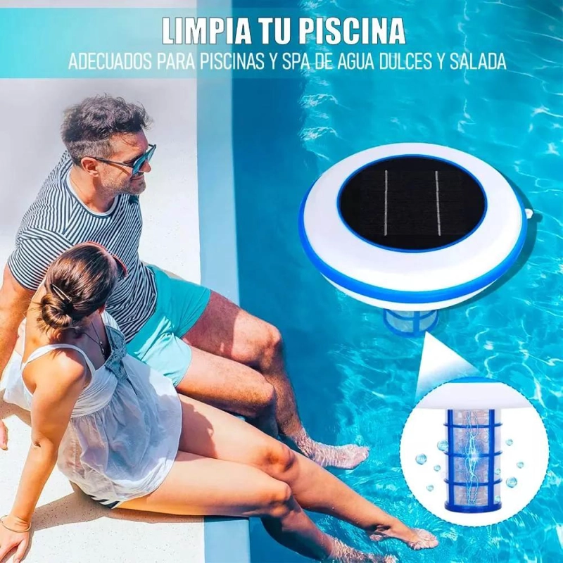 FILTRO IONIZADOR SOLAR PARA PISCINAS CON ACCESORIOS - 4