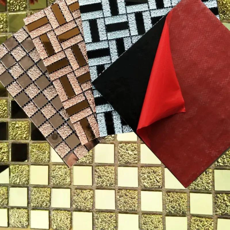 PACK 11 VINILOS MOSAICO ESPEJO AUTOADHESIVO 30X30 CM - 3