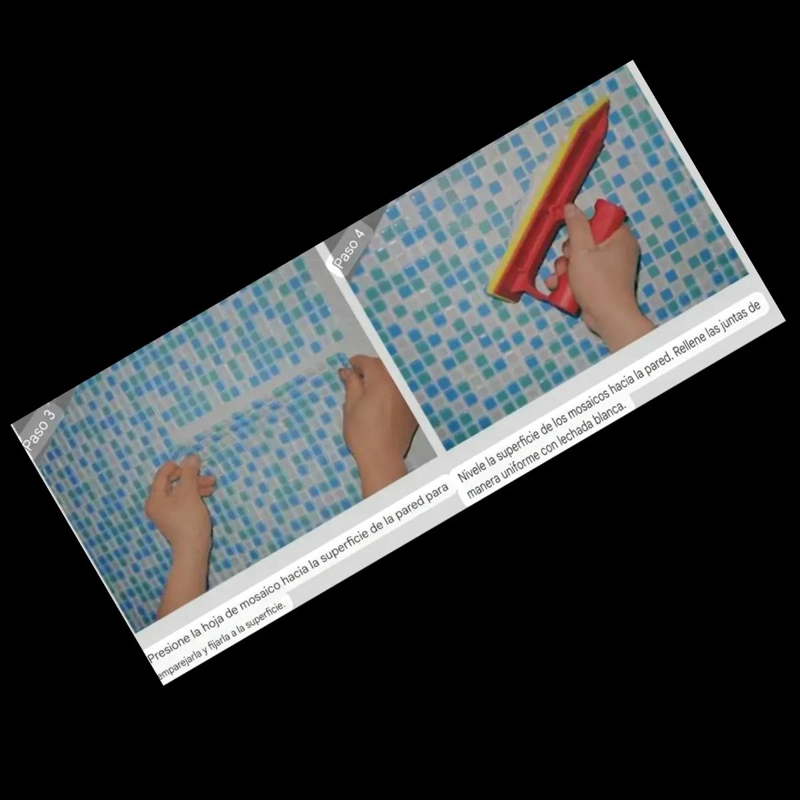 PACK 11 VINILOS MOSAICO ESPEJO AUTOADHESIVO 30X30 CM - 5