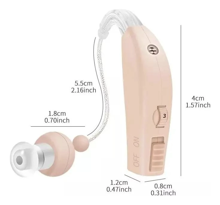 AUDIFONO RECARGABLE PARA SORDERA CON BASE USB - 3