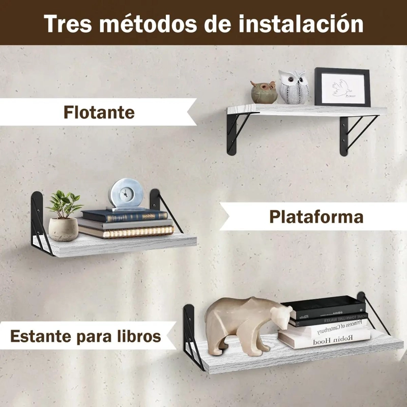 SET 3 REPISAS DECORATIVAS PARA TODO AMBIENTE - 3