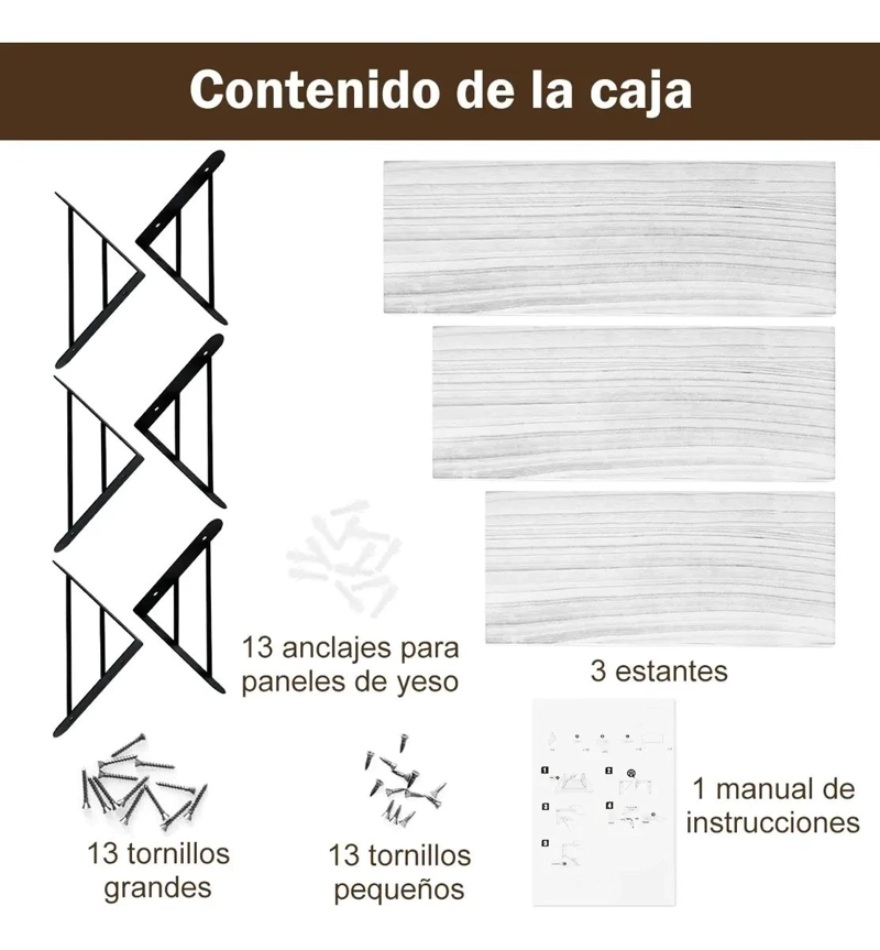 SET 3 REPISAS DECORATIVAS PARA TODO AMBIENTE - 5