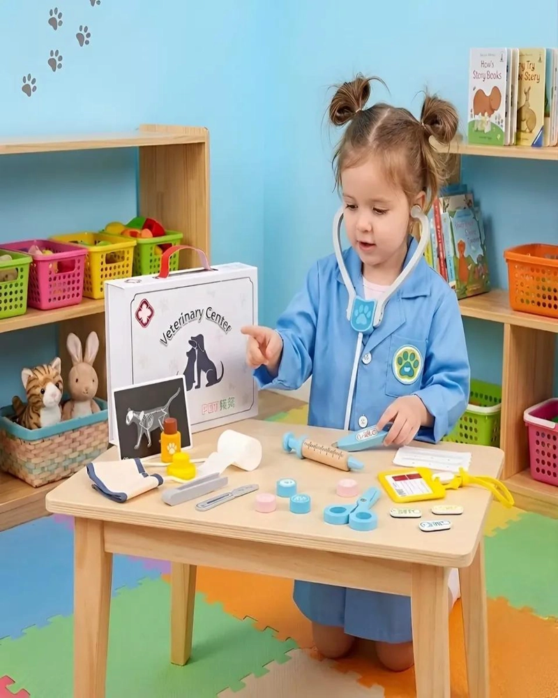 SET VETERINARIA JUGUETE CON MALETIN Y ACCESORIOS - 1