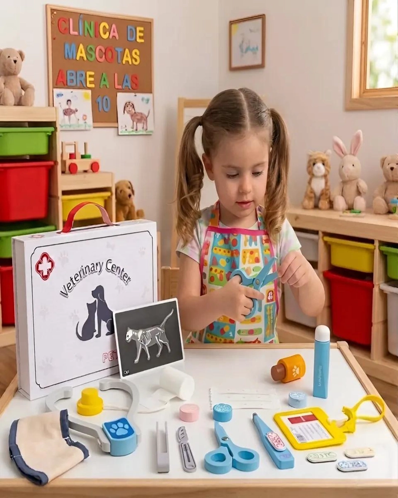 SET VETERINARIA JUGUETE CON MALETIN Y ACCESORIOS - 4