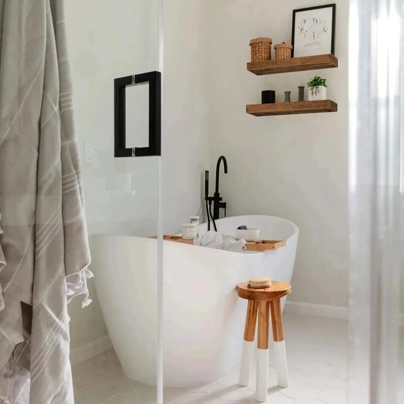 KIT 2 ESTANTES REPISAS PARA BAÑO Y HOGAR PARED - 2