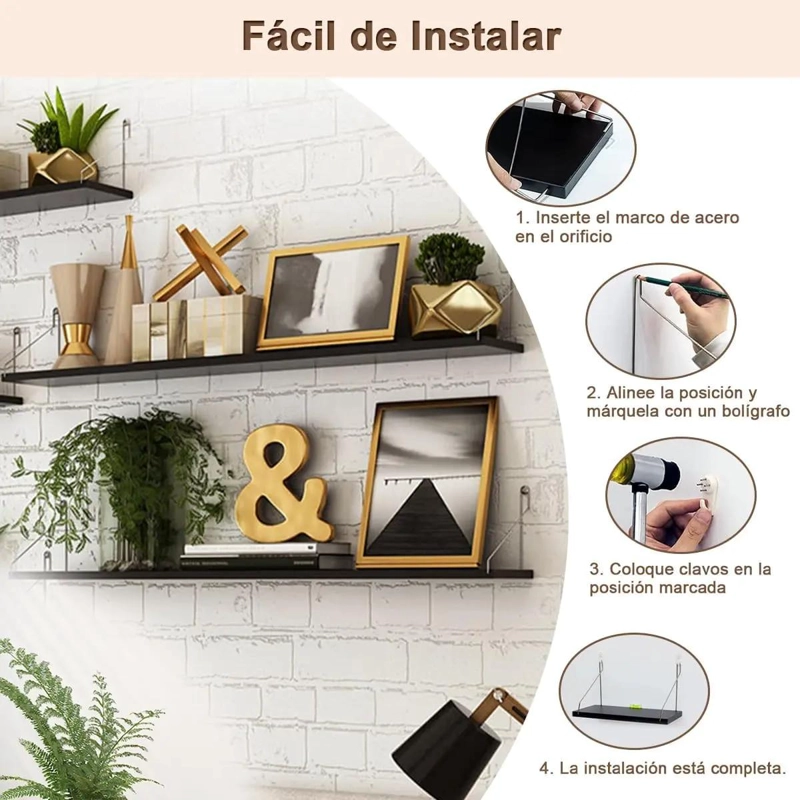 JUEGO DE 3 REPISAS FLOTANTES PARA BAÑO - 3