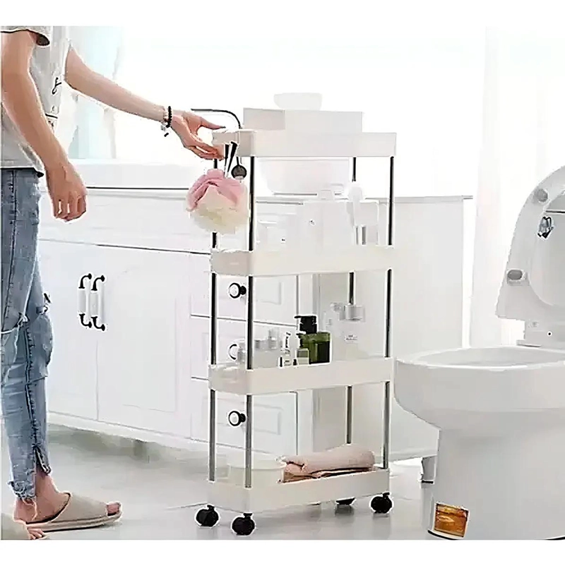 CARRITO ORGANIZADOR 4 NIVELES BLANCO PARA BAÑO Y COCINA - 3