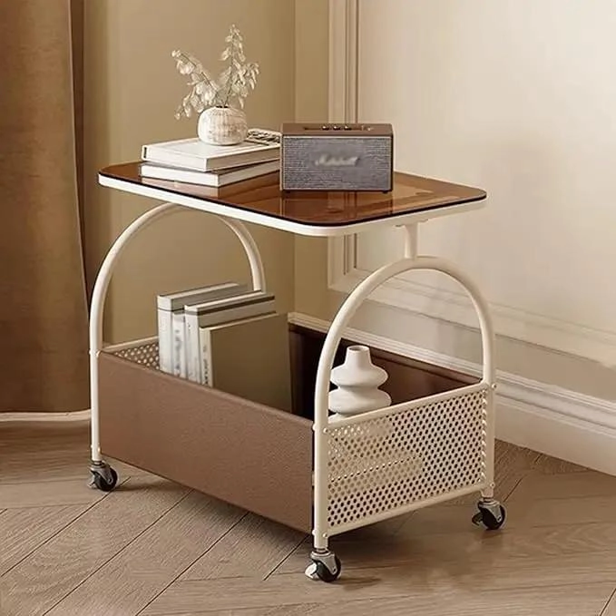 CARRITO ORGANIZADOR METALICO 3 NIVELES CON RUEDAS BLANCO - 1