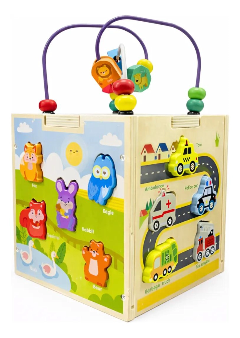 CUBO DIDACTICO MULTIFUNCIONAL 5 EN 1 MONTESSORI - 1