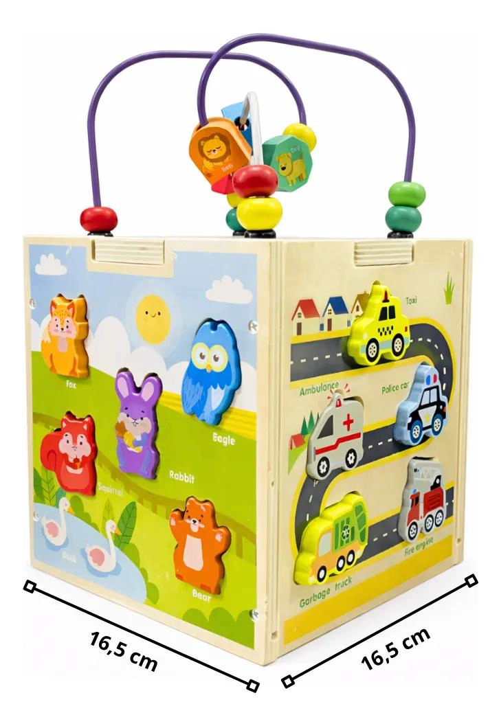 CUBO DIDACTICO MULTIFUNCIONAL 5 EN 1 MONTESSORI - 2