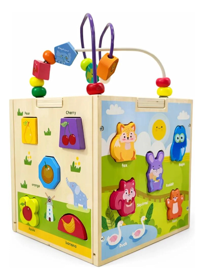 CUBO DIDACTICO MULTIFUNCIONAL 5 EN 1 MONTESSORI - 3