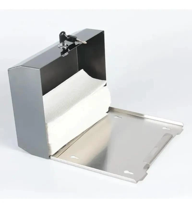 DISPENSADOR DE PAPEL INTERFOLIADO ACERO INOXIDABLE 304 - 3
