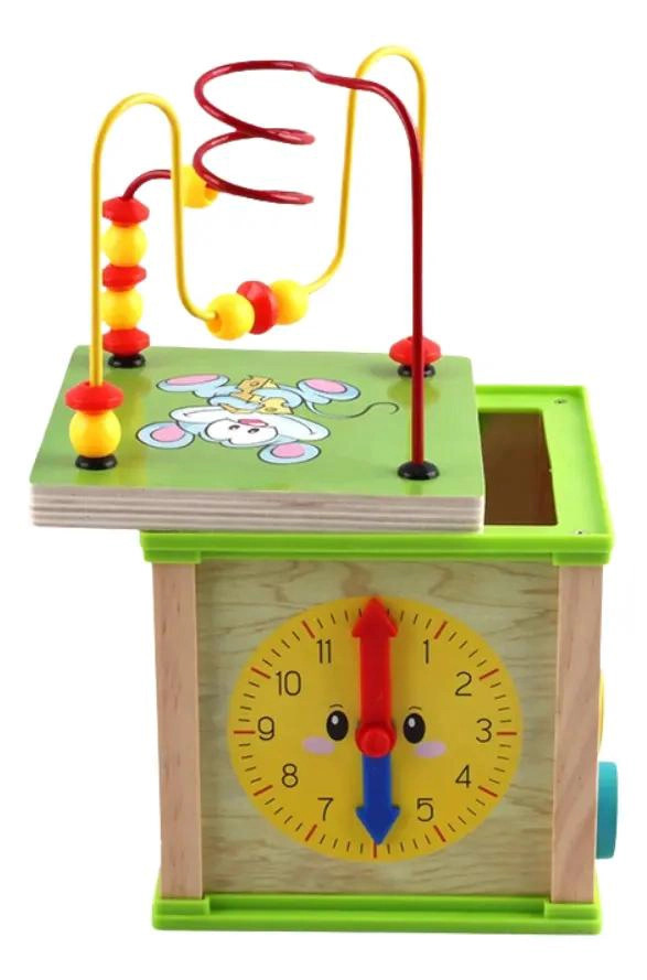CUBO DIDACTICO DE MADERA 5 EN 1 PARA BEBE S - 3