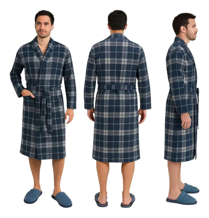 BATA DE BAÑO PARA HOMBRE EN TELA POLAR - 1