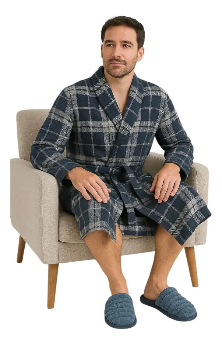 BATA DE BAÑO PARA HOMBRE EN TELA POLAR - 4