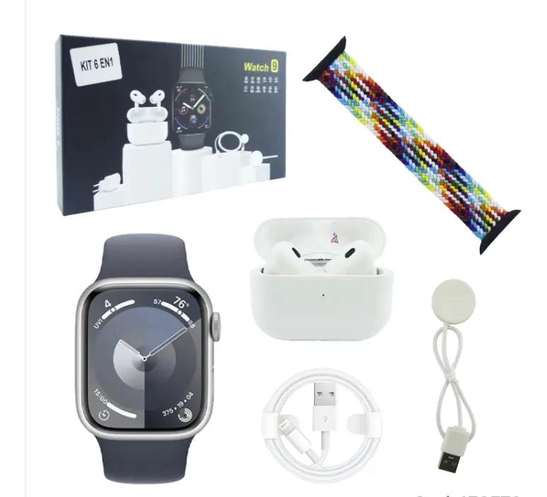 SMARTWATCH SERIES 9 CON AUDIFONOS KIT 6 EN 1 - 3