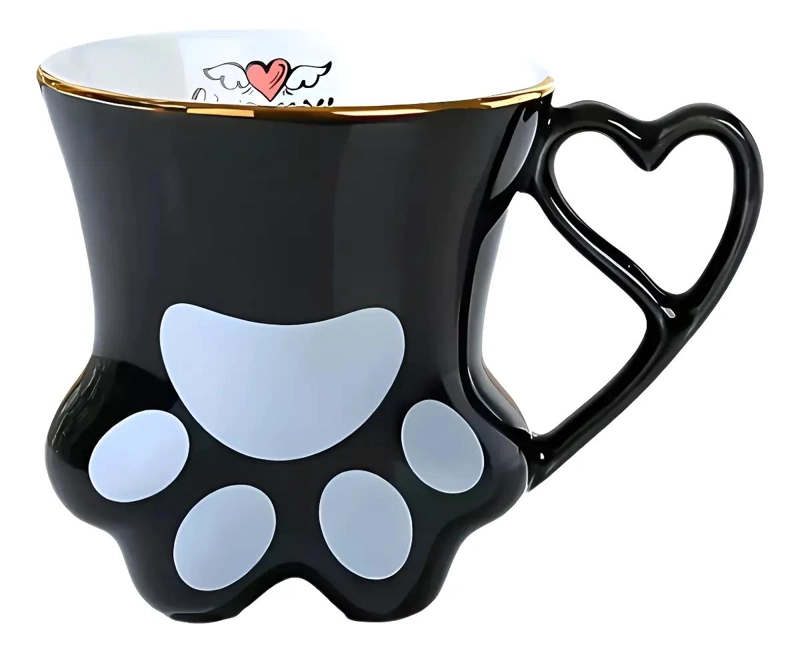 TAZA MUG CON DISEÑO DE PATITA DE GATO - 1