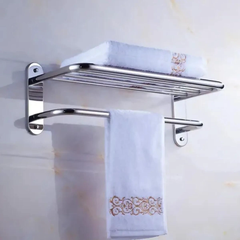 REPISA TOALLERO DE ACERO INOXIDABLE 60 CM PARA BAÑO - 5
