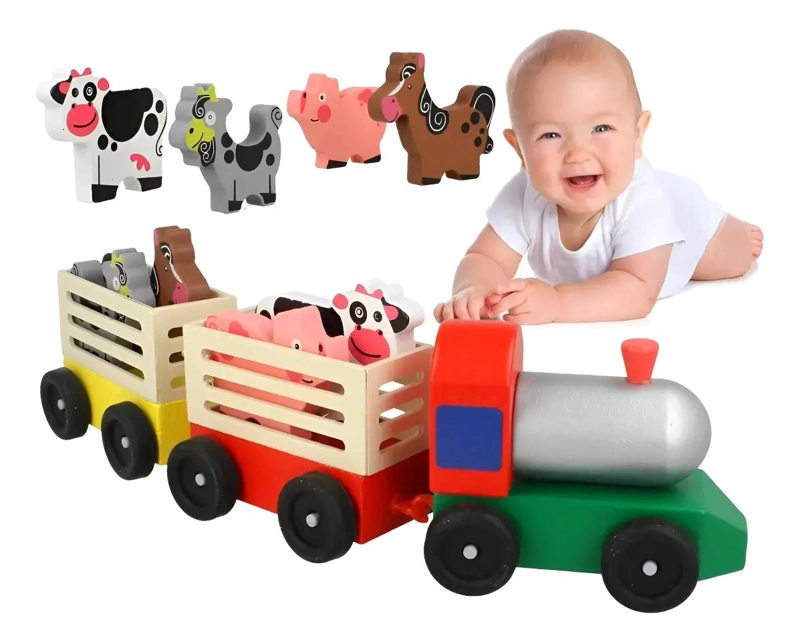 TREN DE TRANSPORTE PARA ANIMALES DE GRANJA - 1