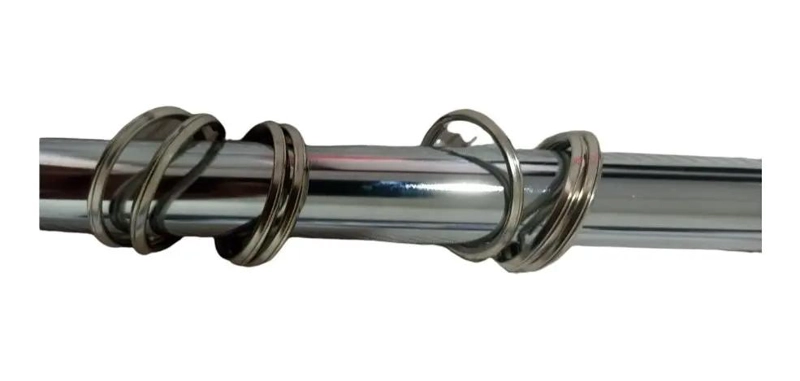 ARO DE METAL CROMADO PARA CORTINA - 3