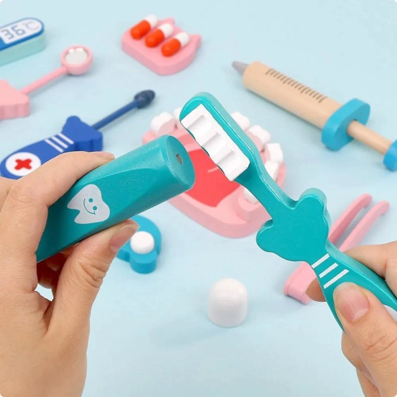 SET ME DICO INFANTIL DE MADERA MONTESSORI - 4