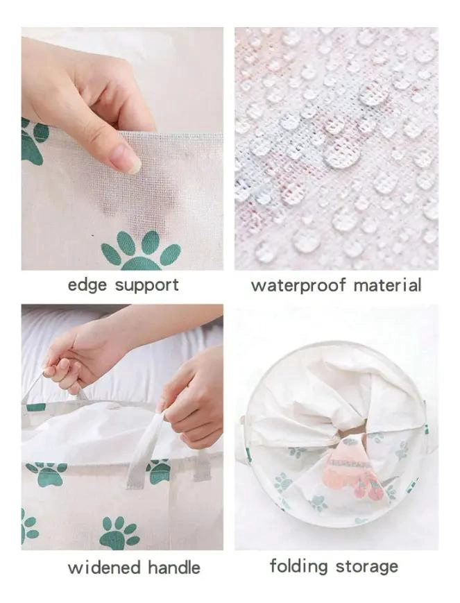 CESTA PLEGABLE ORGANIZADORA PARA ROPA Y JUGUETES - 3