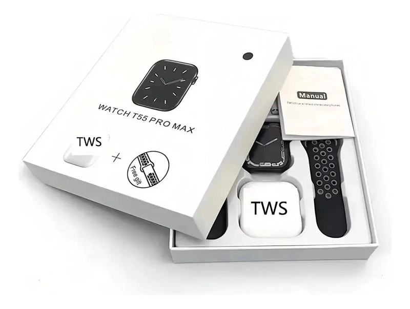 COMBO SMARTWATCH T55 PROMAX CON AUDIFONOS IN-EAR Y PULS - 3