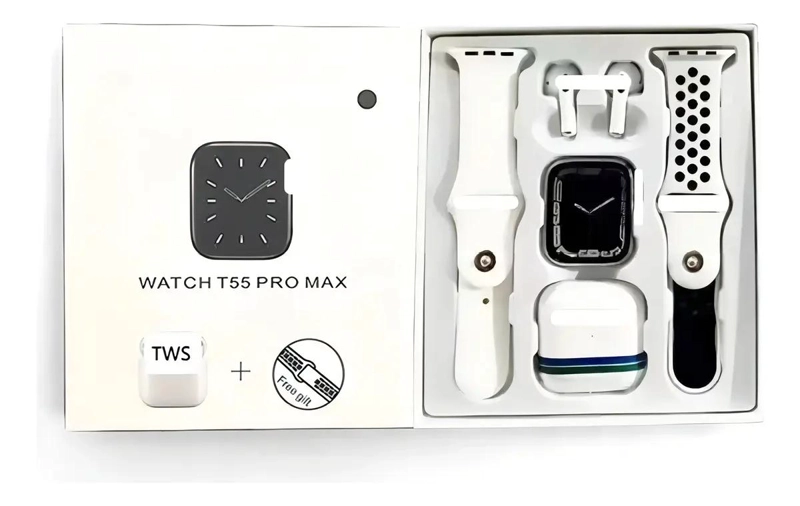 COMBO SMARTWATCH T55 PROMAX CON AUDIFONOS IN-EAR Y PULS - 5
