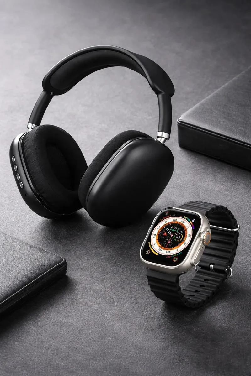 GENÉRICO SMARTWATCH P9 ULTRA2 CON 7 BANDAS Y AUDIFONOS