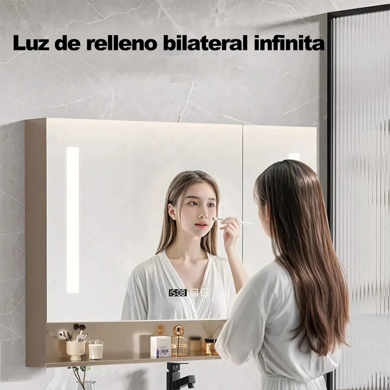 ARMARIO DE BAÑO CON ESPEJO INTELIGENTE 70 CM - 5