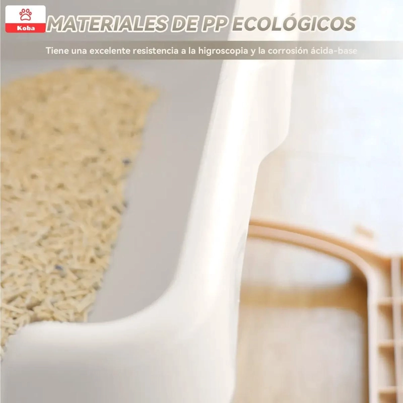 ARENERO PARA GATOS SEMI-AUTOMATICO CON BAÑO SANITARIO GRANDE - 5