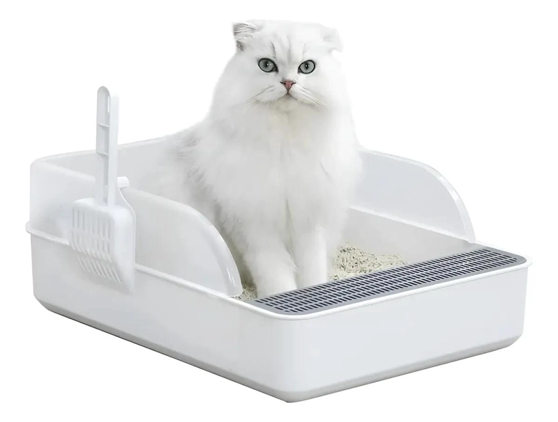 ARENERO ABIERTO PARA GATOS TAMAÑO XL CON DISEÑO ESPACIOSO - 1