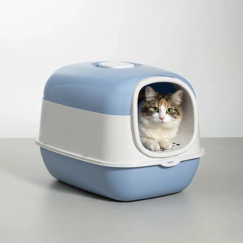 ARENERO CERRADO DESMONTABLE PARA GATOS CON PALA INCLUIDA - 3